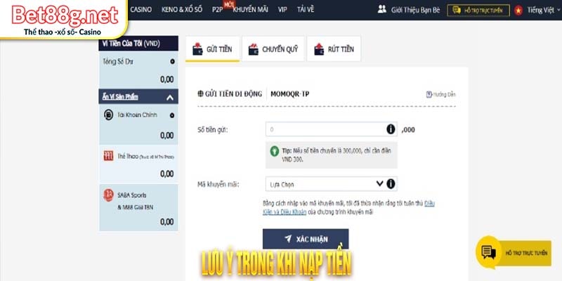 nạp tiền Bet88